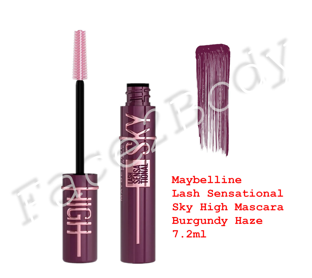 Maybelline Lash Sensational Sky High Mascara Burgundy Haze 7.2ml