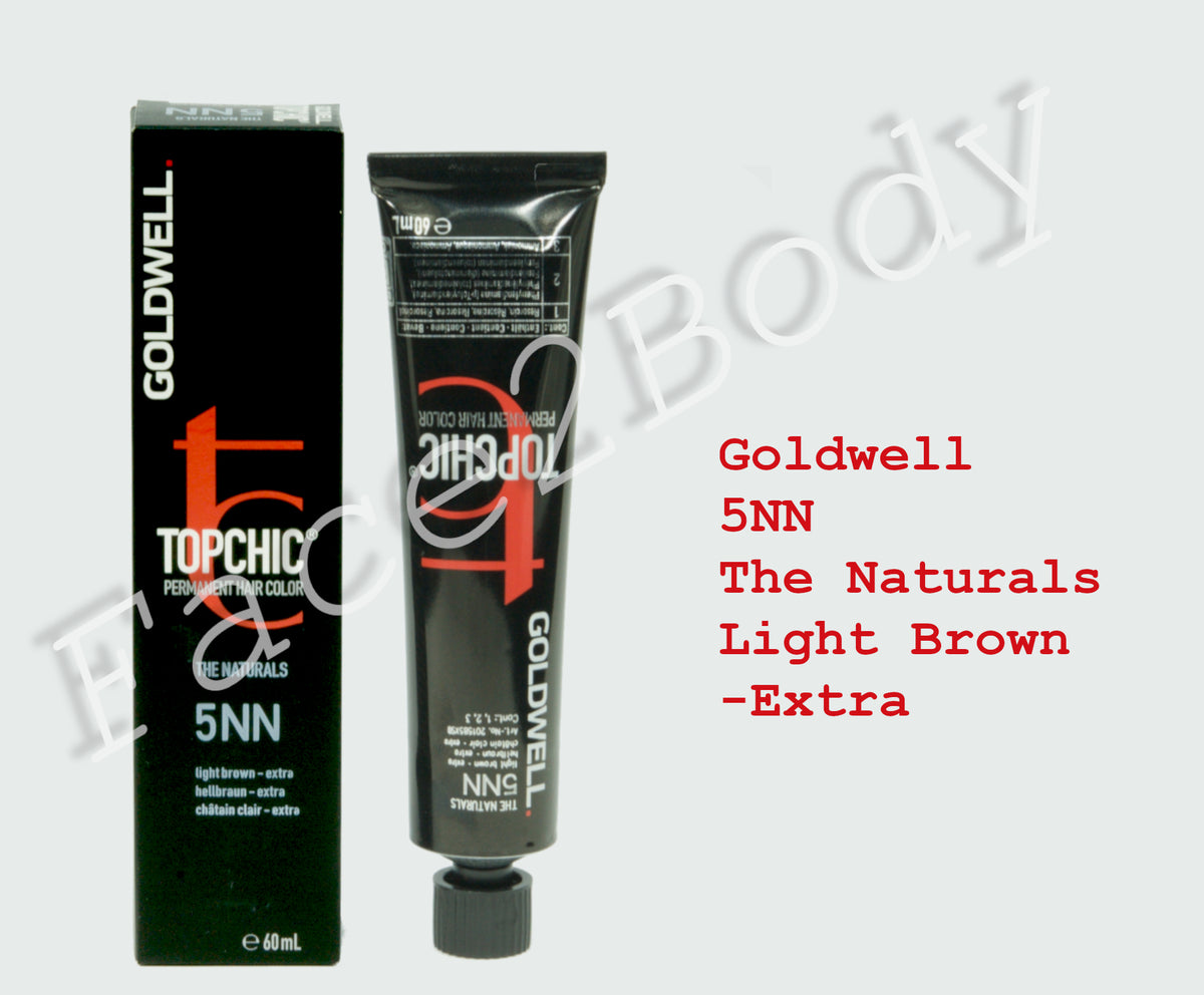 Goldwell Topchic Permanent Hair Color - The naturals - 5NN Light Brown-Extra 60ml