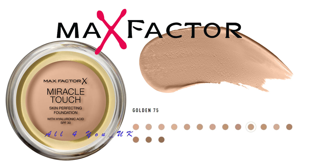 Max Factor Miracle Touch Skin Perfecting Foundation 11.5g - 75 Golden