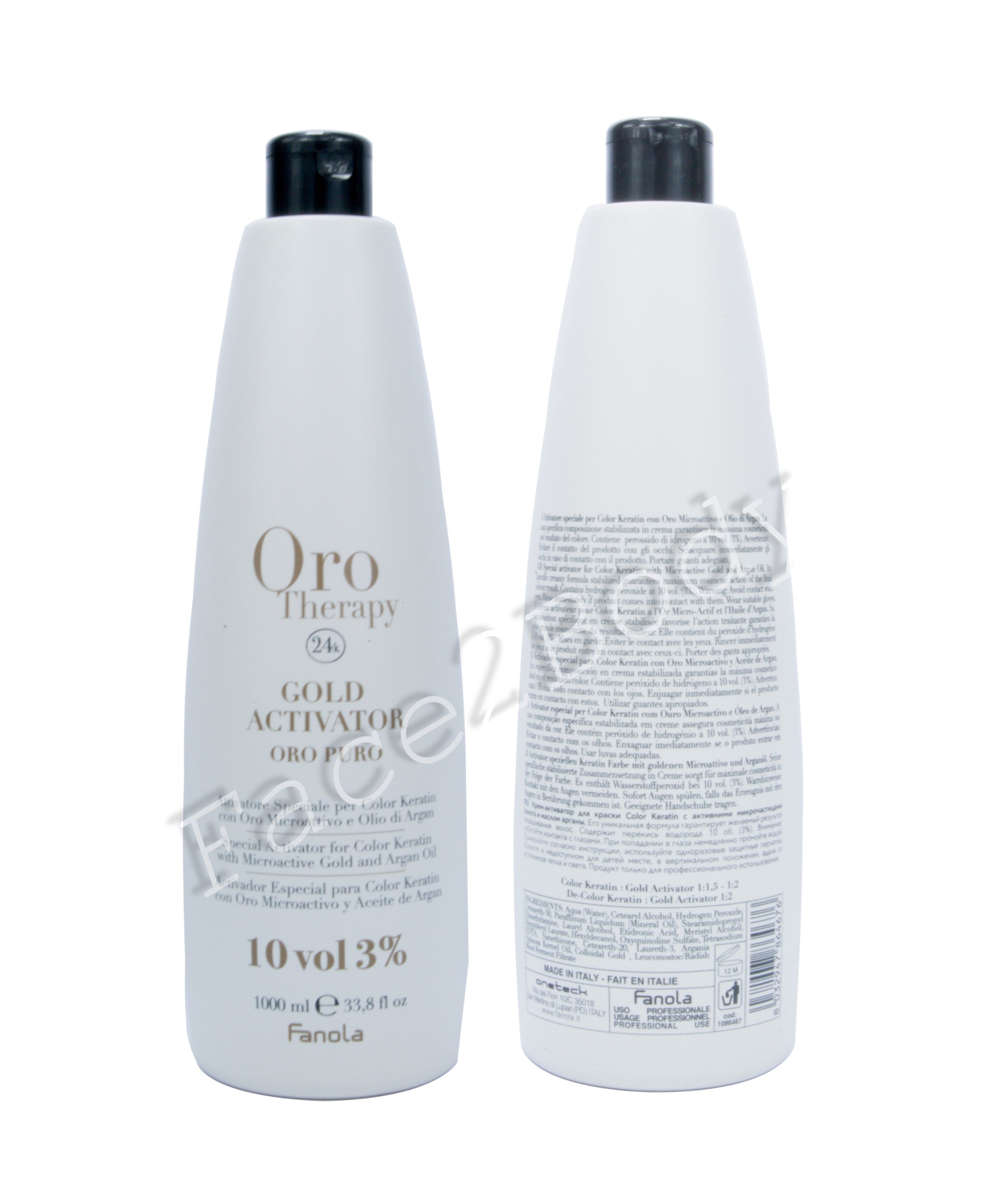 FANOLA Oro Therapy- Gold Activator- 1000 ml - 10 Vol 3%