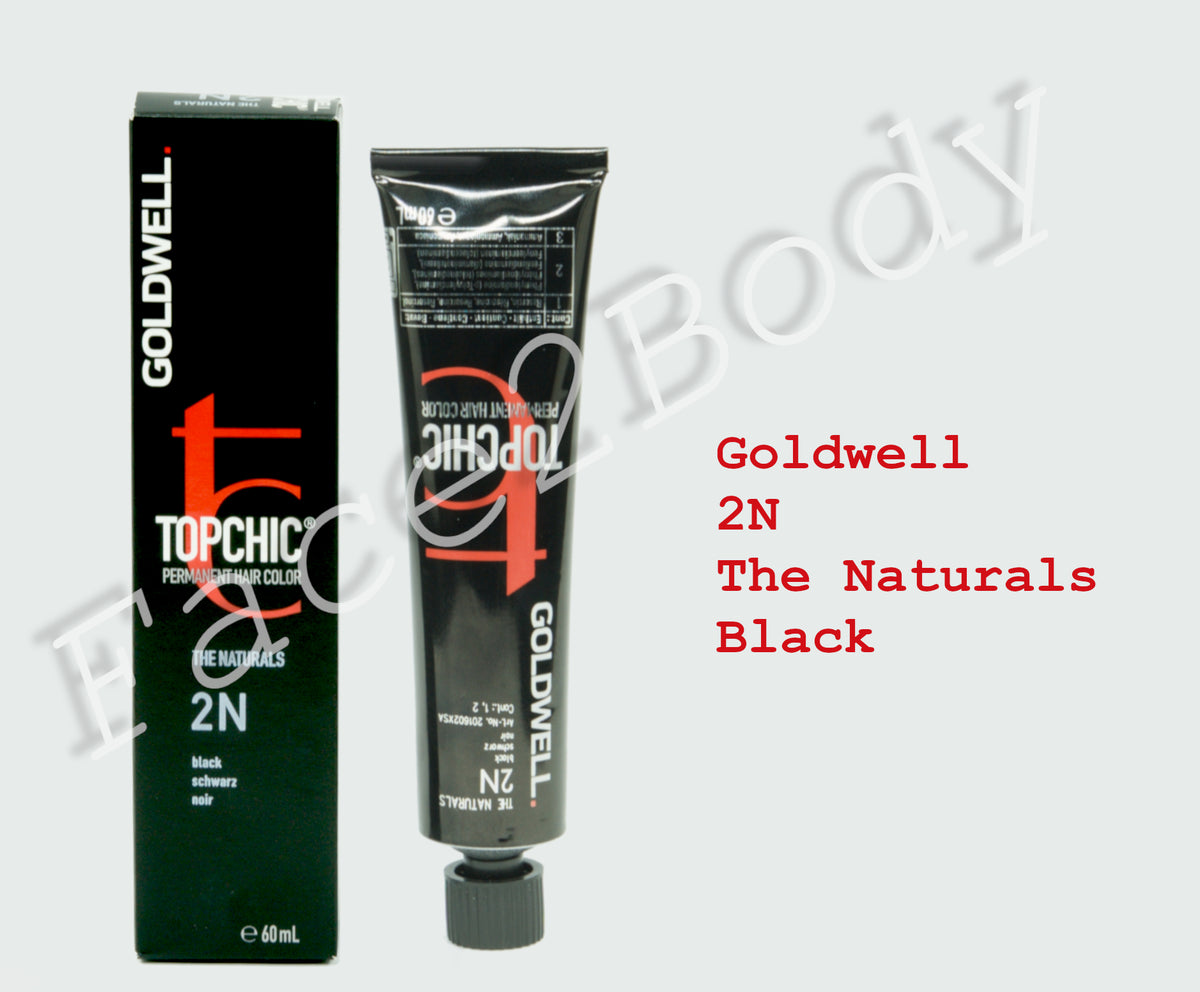 Goldwell Topchic Permanent Hair Color - The naturals -2N Black 60ml