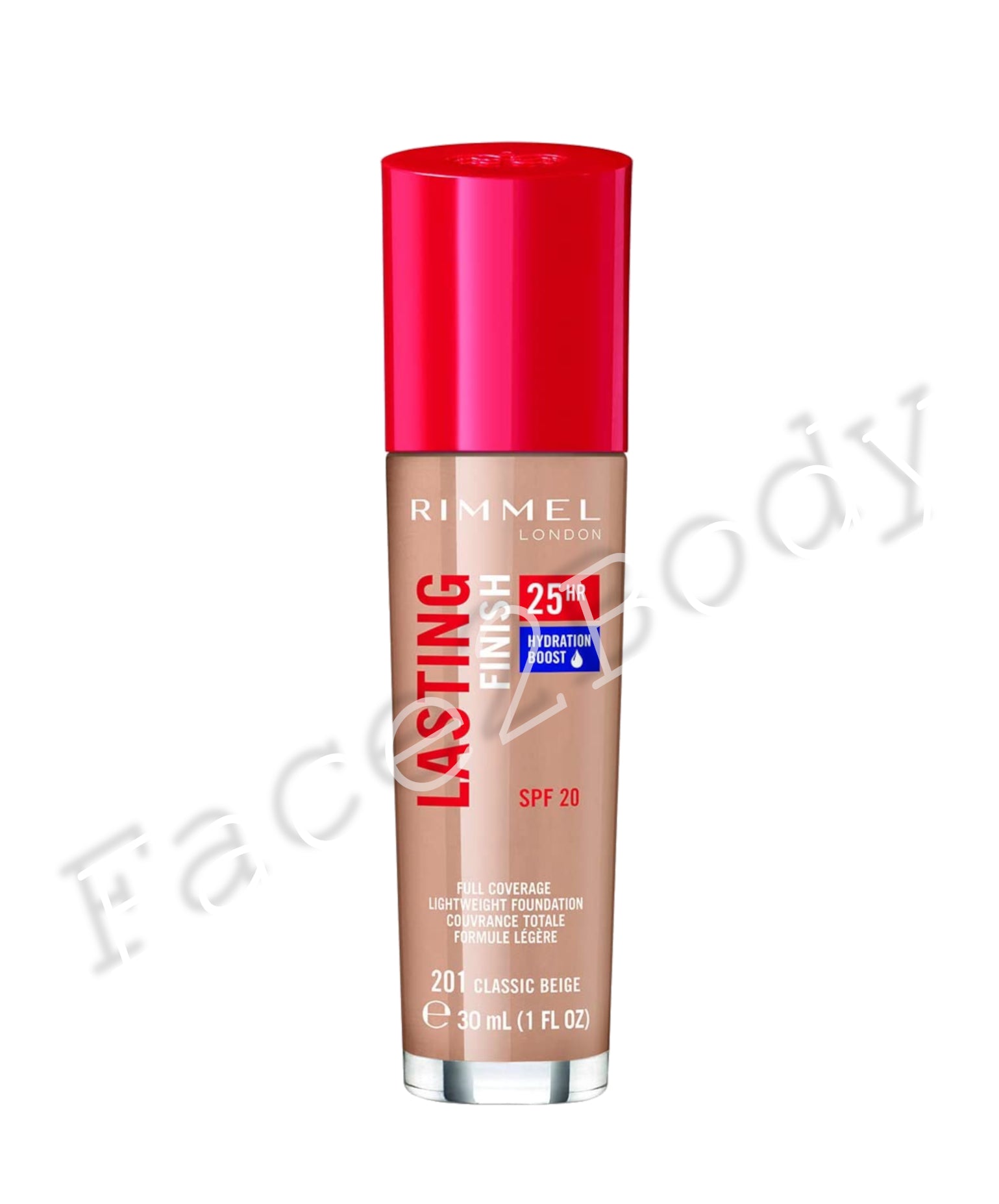 Rimmel Lasting Finish Foundation 25-Hour SPF 20 - 201 Classic Beige
