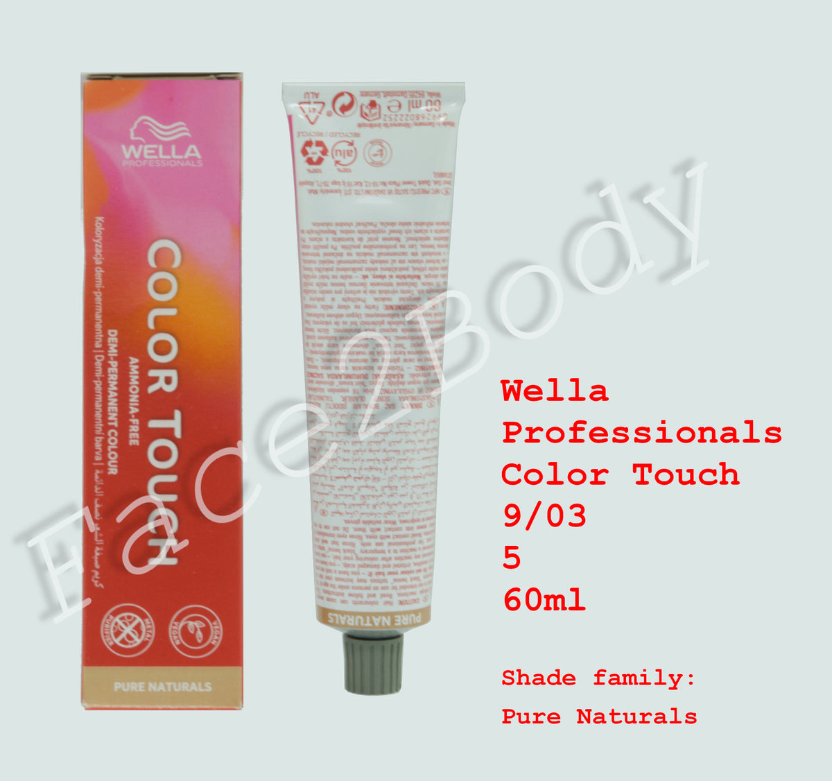 Wella Professionals Color Touch Demi-Permanent Hair Colour-9/03 -60 ml