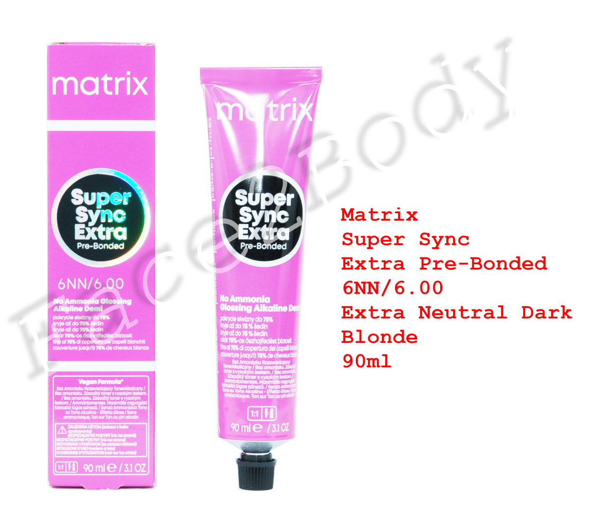 Matrix Super Sync Extra Pre-Bonded Alkaline Demi Hair Colour 6NN Extra Neutral Dark Blonde 90ml