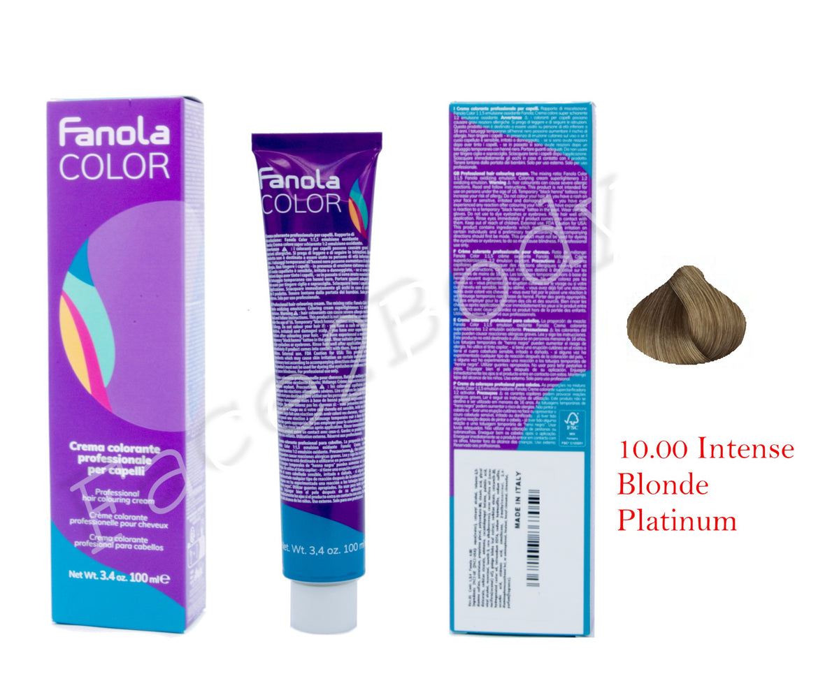 Fanola Color Cream - 10.00 Intense Blonde Platinum