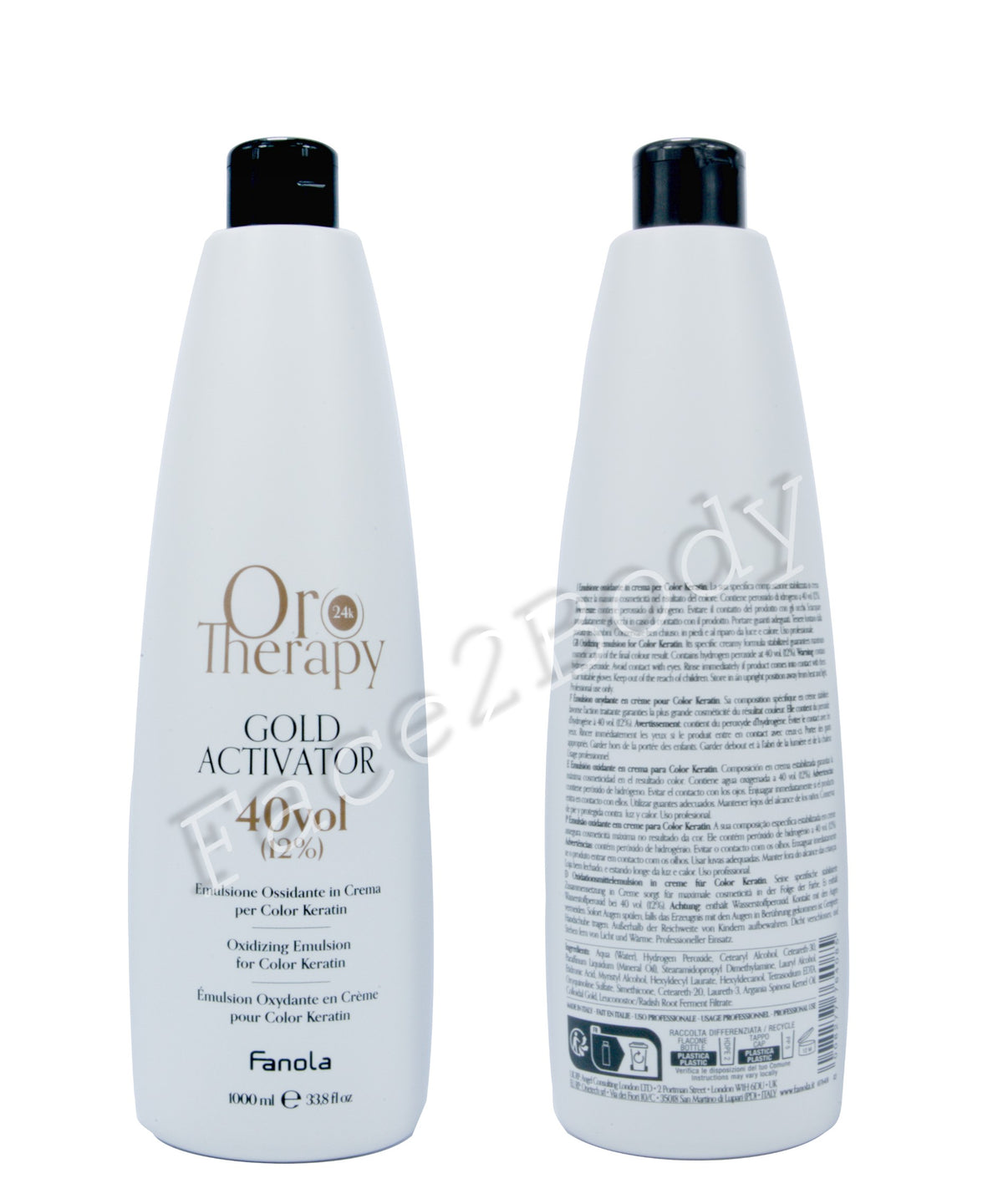 FANOLA Oro Therapy- Gold Activator- 1000 ml - 40 Vol 12%
