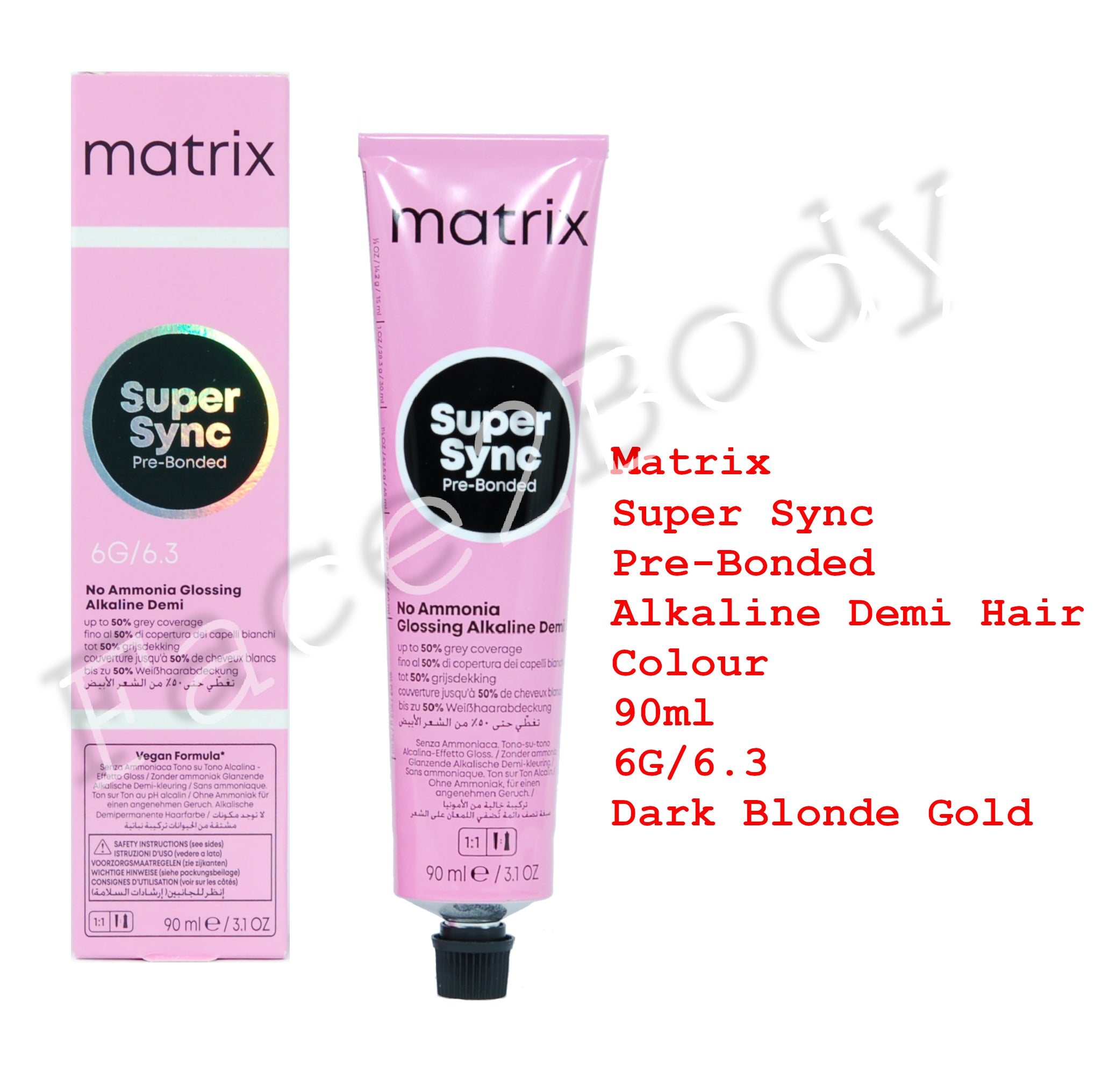 Matrix Super Sync Pre-Bonded Demi Hair Colour 6G/6.3 Dark Blonde Gold 90ml