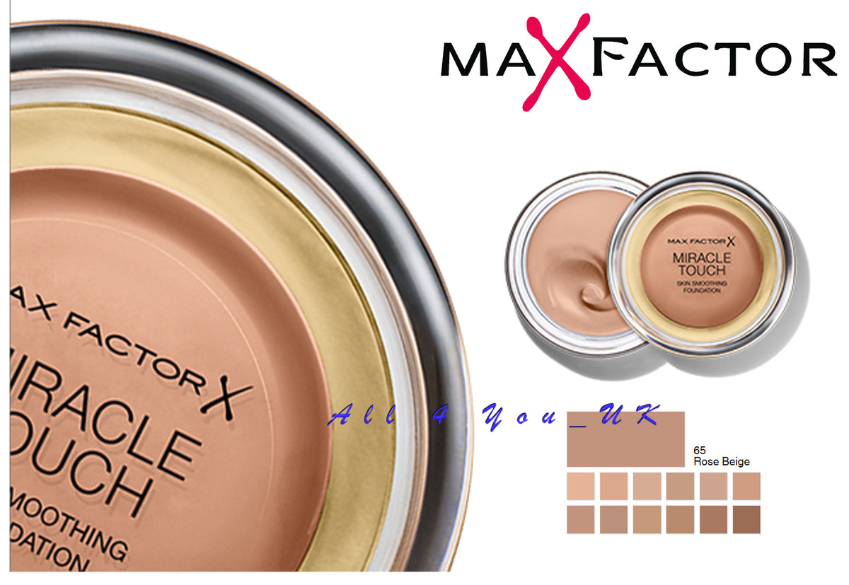 Max Factor Miracle Touch Skin Perfecting Foundation 65 Rose Beige