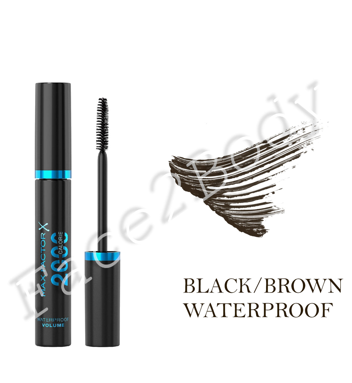 Max Factor Calorie 2000 Mascara Waterproof Volume-Black/Brown