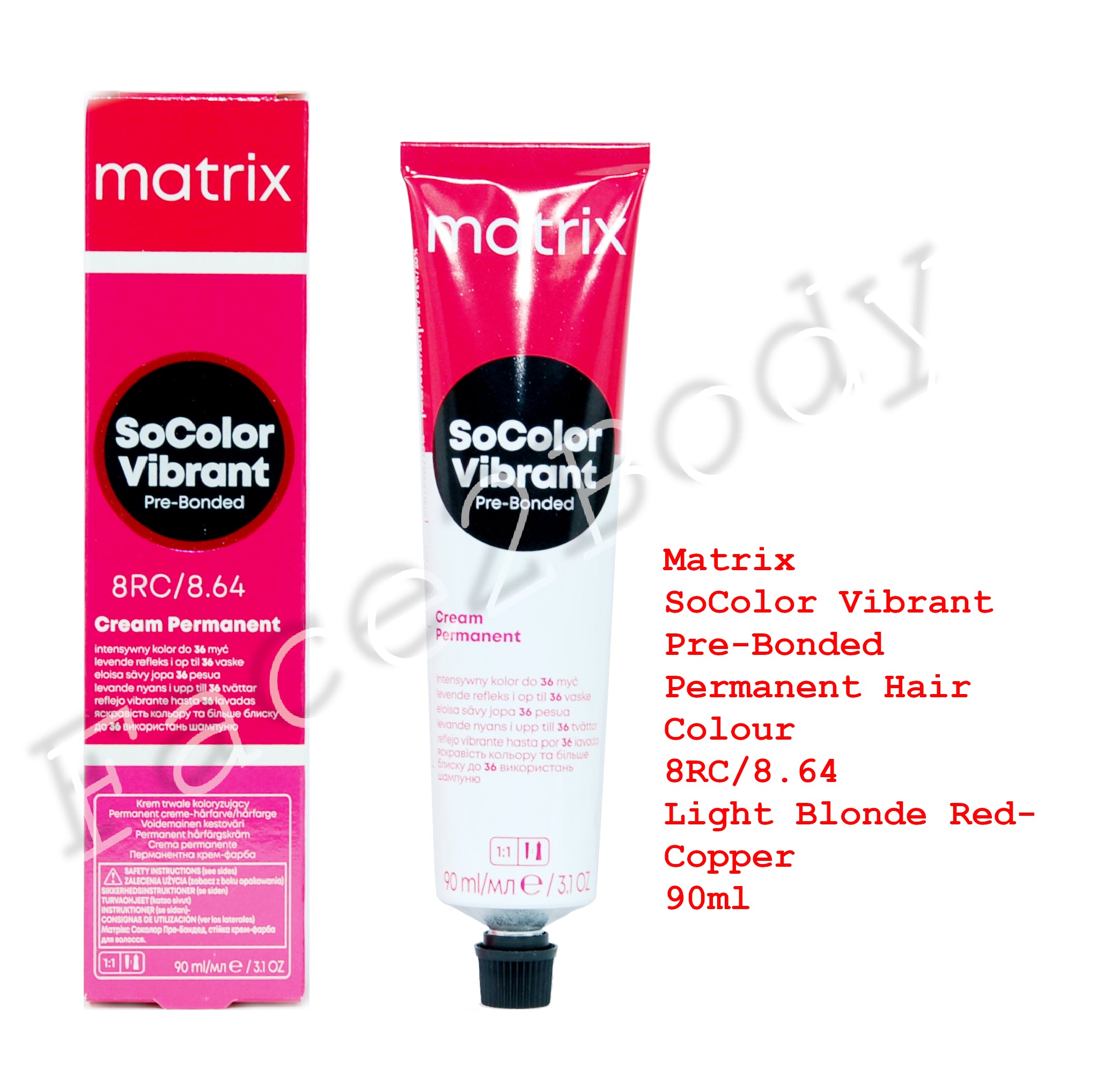 Matrix SoColor Vibrant Pre-Bonded Hair Colour 8RC/8.64 Light Blonde Red-Copper