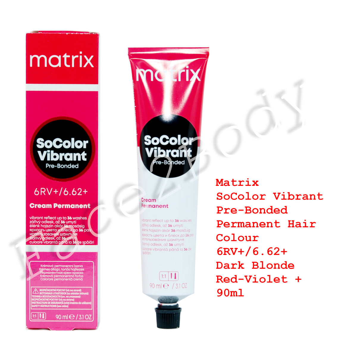 Matrix SoColor Vibrant Pre-Bonded Hair Colour 6RV+/6.62+ Dark Blonde Red-Violet+