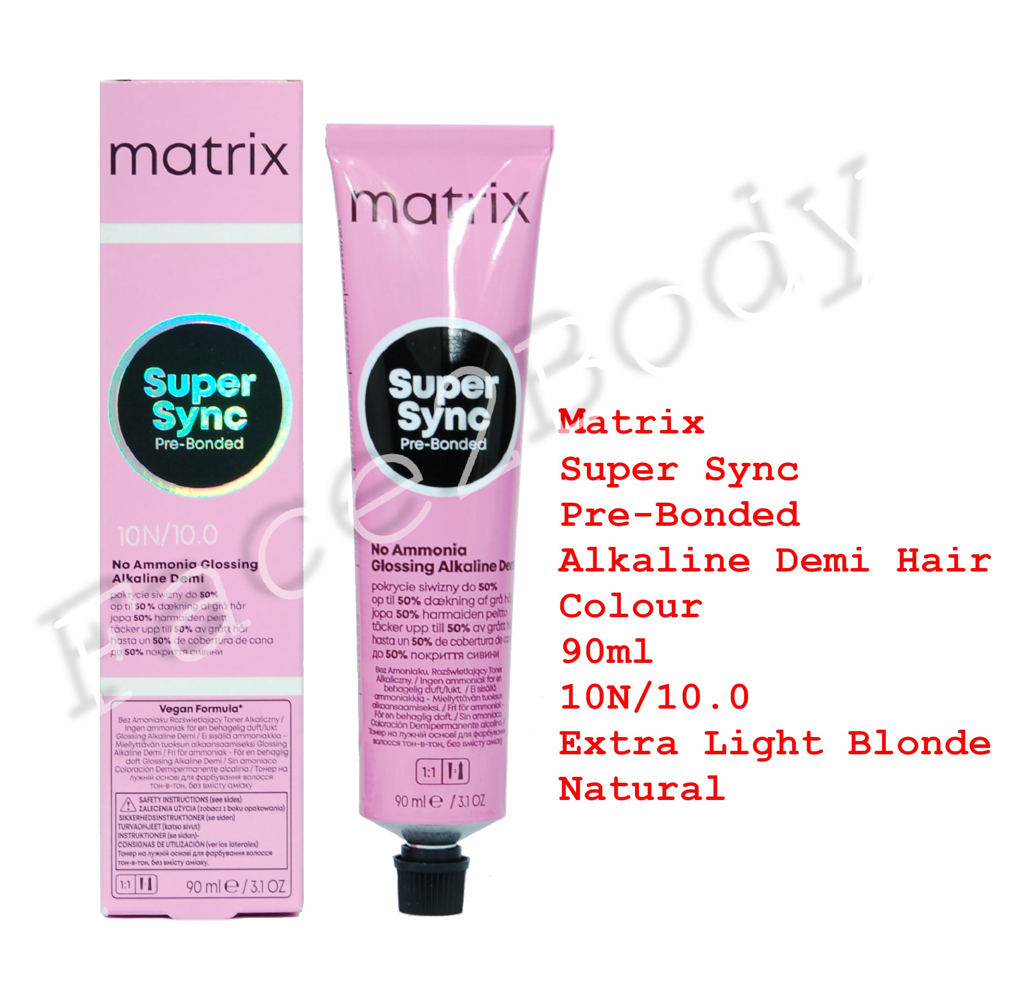 Matrix Super Sync Pre-Bonded Demi Hair Colour 10N/10.0 Extra Light Blonde Natural 90ml