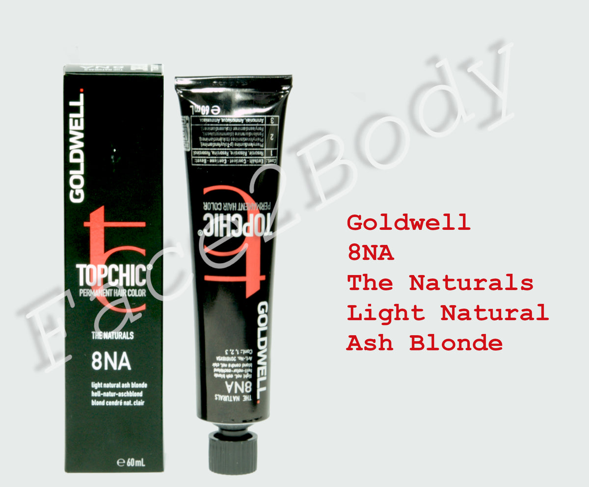 Goldwell Topchic Permanent Hair Color - The naturals -8NA Light Natural Ash Blonde 60ml
