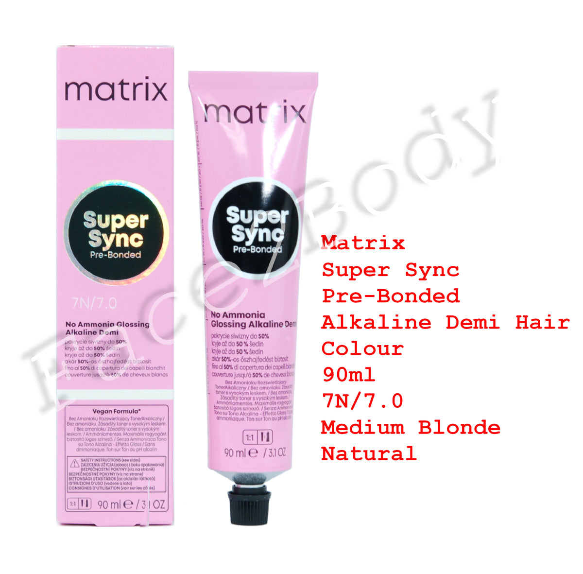 Matrix Super Sync Pre-Bonded Demi Hair Colour 7N/7.0 Medium Blonde Natural 90ml