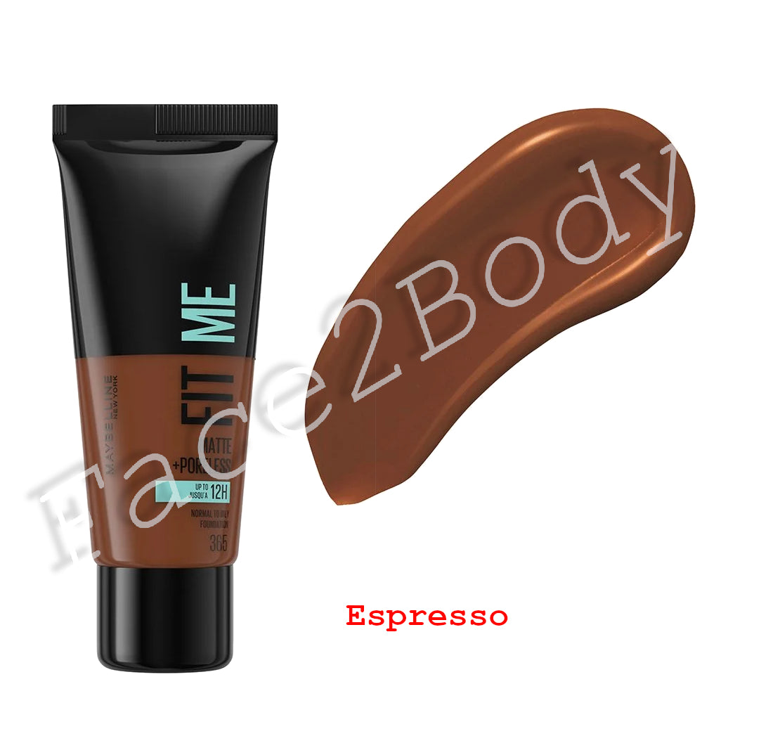 Maybelline Foundation Fit Me Matte & Poreless 30 ml- 365 Espresso
