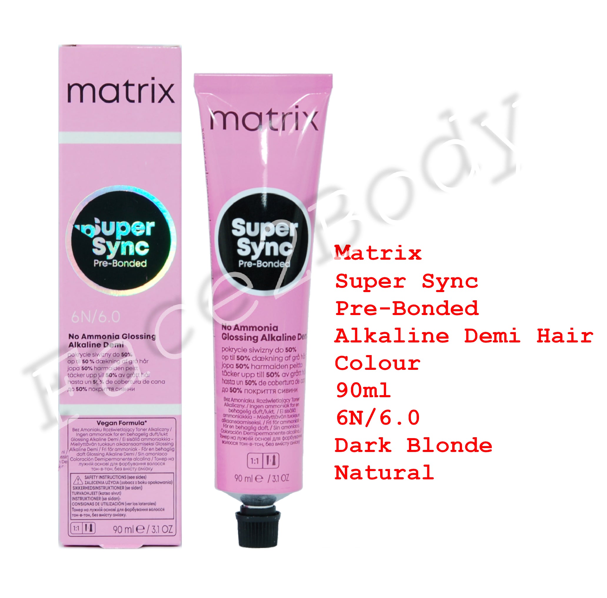 Matrix Super Sync Pre-Bonded Demi Hair Colour 6N/6.0 Dark Blonde Natural 90ml