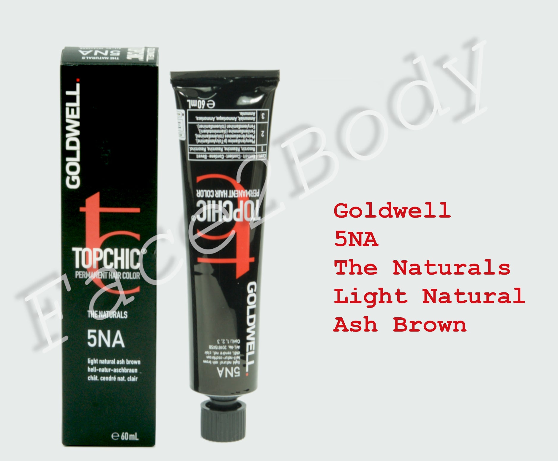 Goldwell Topchic Permanent Hair Color - The naturals - 5NA Light Natural Ash Brown 60ml