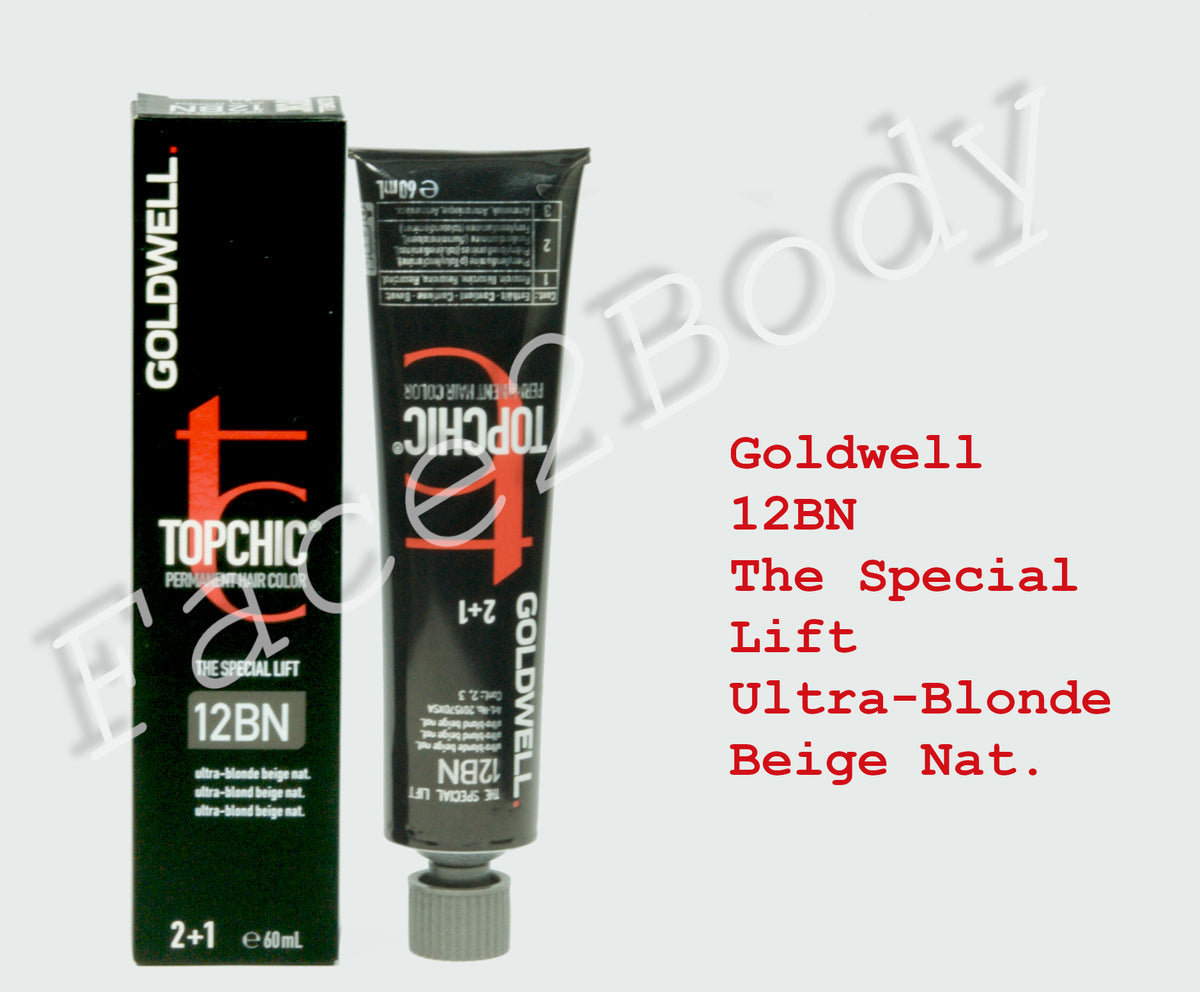 Goldwell Topchic Permanent Hair Color - The Special Lift- 12BN Ultra-Blonde Beige Natural 60ml