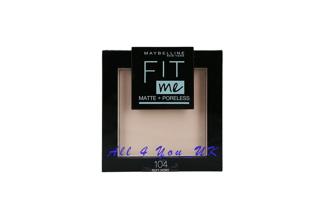 Maybelline Fit Me Matte & Poreless Powder -104 Soft Ivory 9g