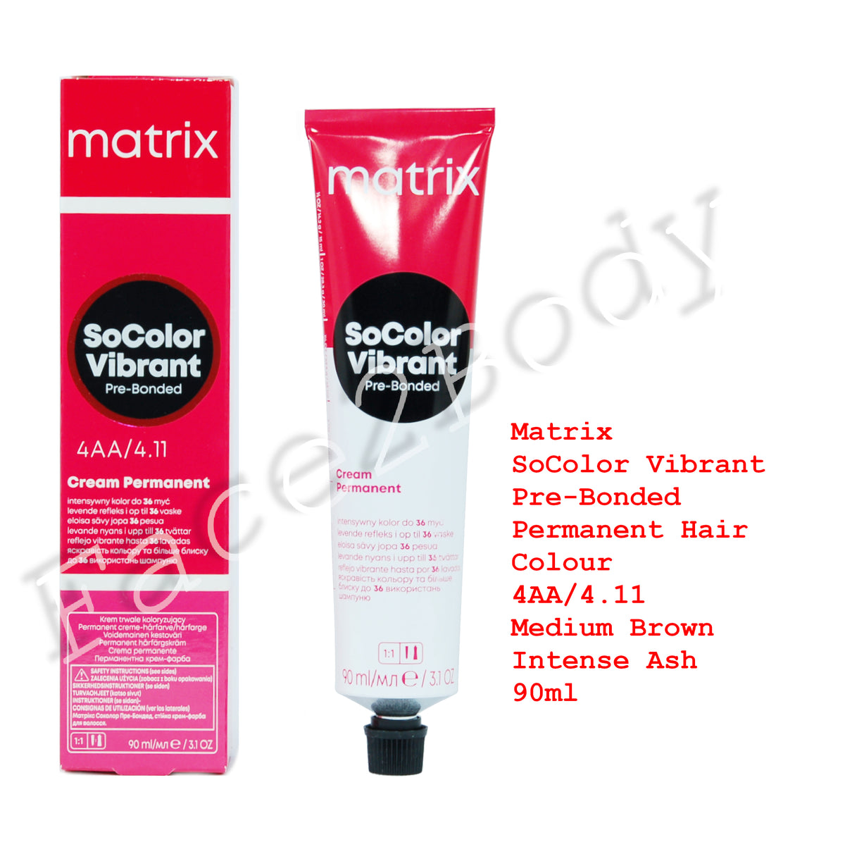 Matrix SoColor Vibrant Pre-Bonded Hair Colour 4AA/4.11 Medium Brown Intense Ash