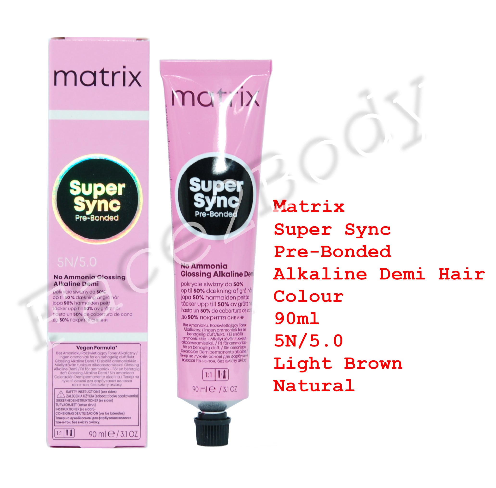 Matrix Super Sync Pre-Bonded Demi Hair Colour 5N/5.0 Light Brown Natural 90ml