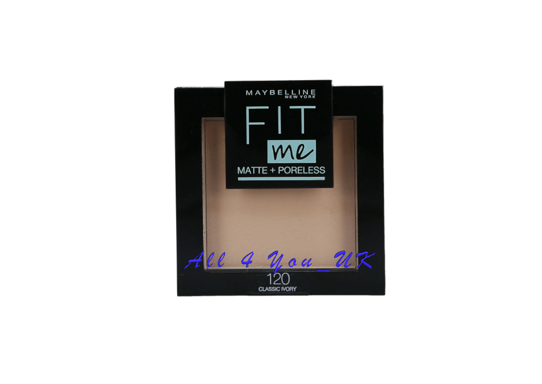 Maybelline Fit Me Matte & Poreless Powder -120 Clasic Ivory 9g