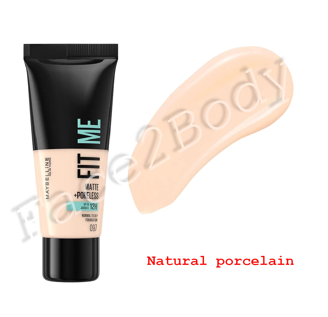 Maybelline Foundation Fit Me Matte & Poreless 30 ml- 097 Natural Porcelain
