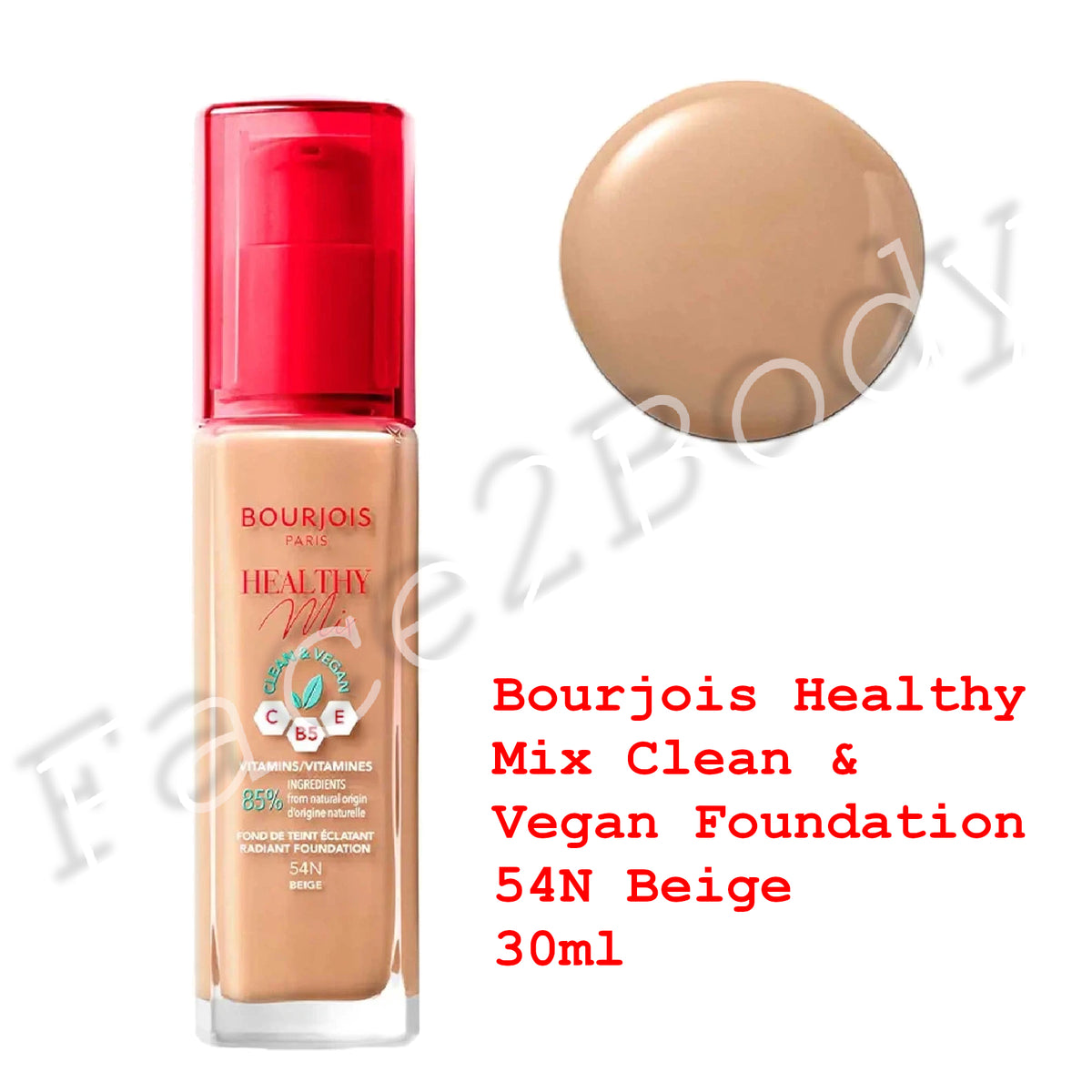 Bourjois Healthy Mix Clean & Vegan Foundation 54N Beige 30ml
