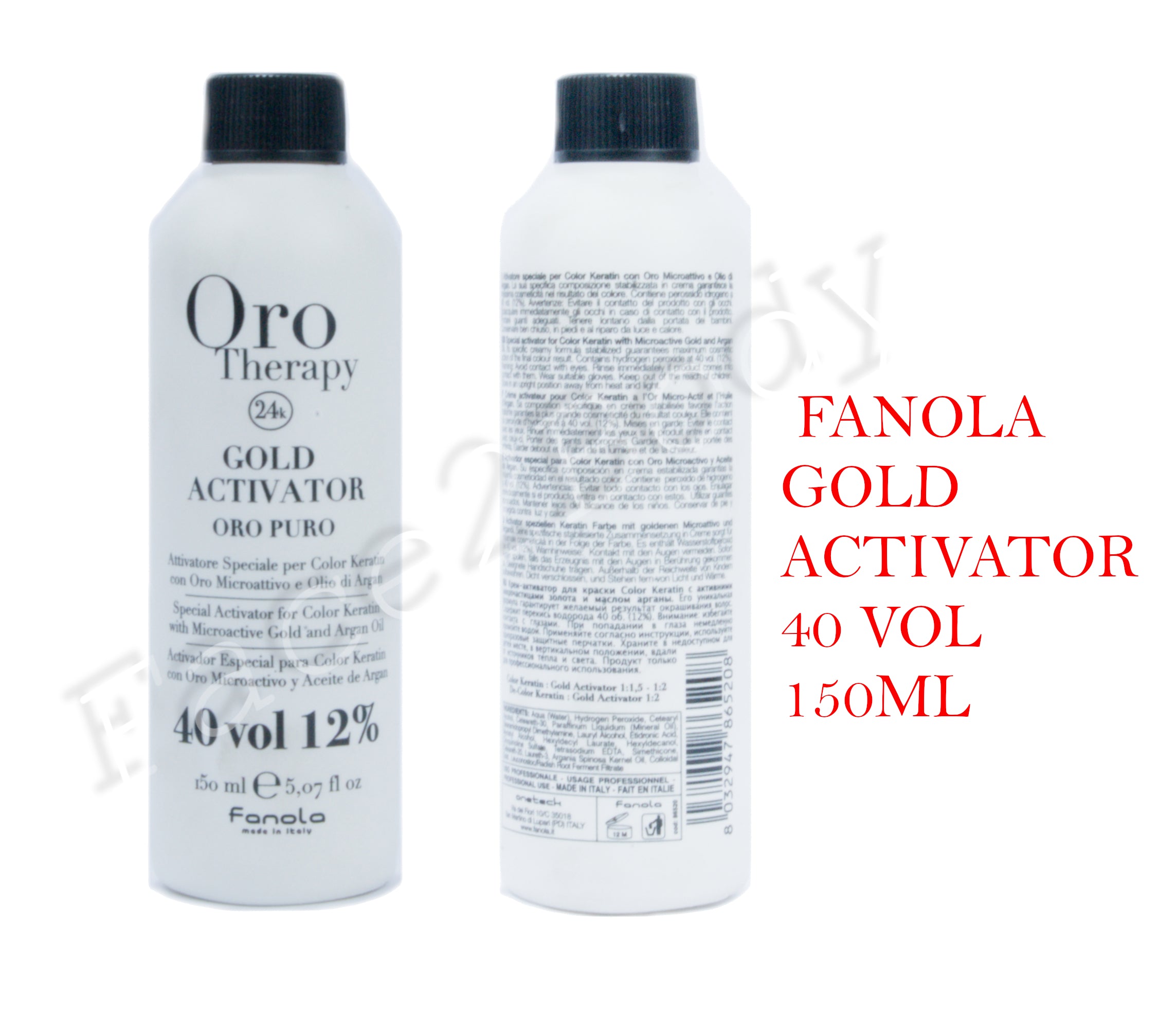 FANOLA Oro Therapy- Gold Activator 40 Vol 12% - 150ml