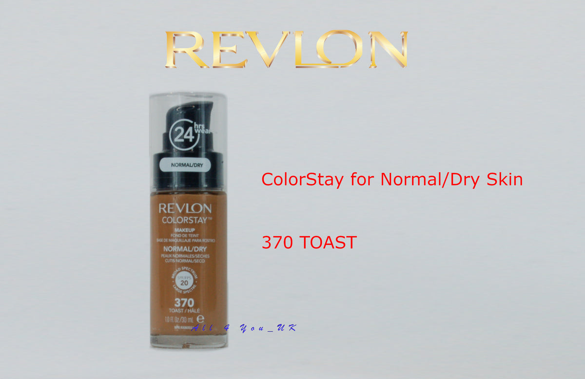 Revlon Colorstay Foundation 24 Hours Makeup 30ml - OLD VERSION - 370 Toast Normal/Dry