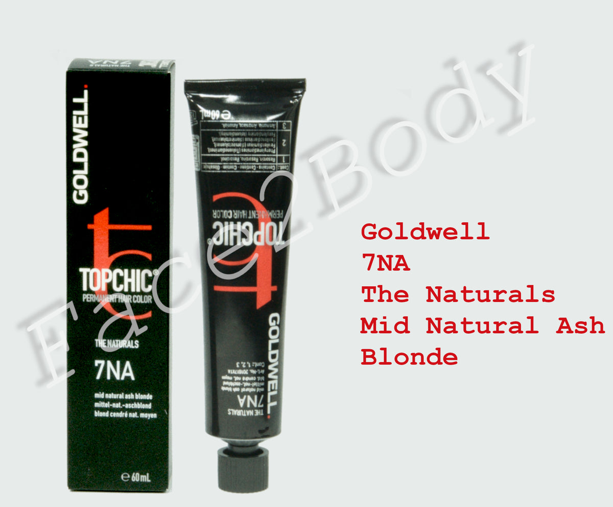 Goldwell Topchic Permanent Hair Color - The naturals - 7NA Mid Natural Ash Blonde 60ml