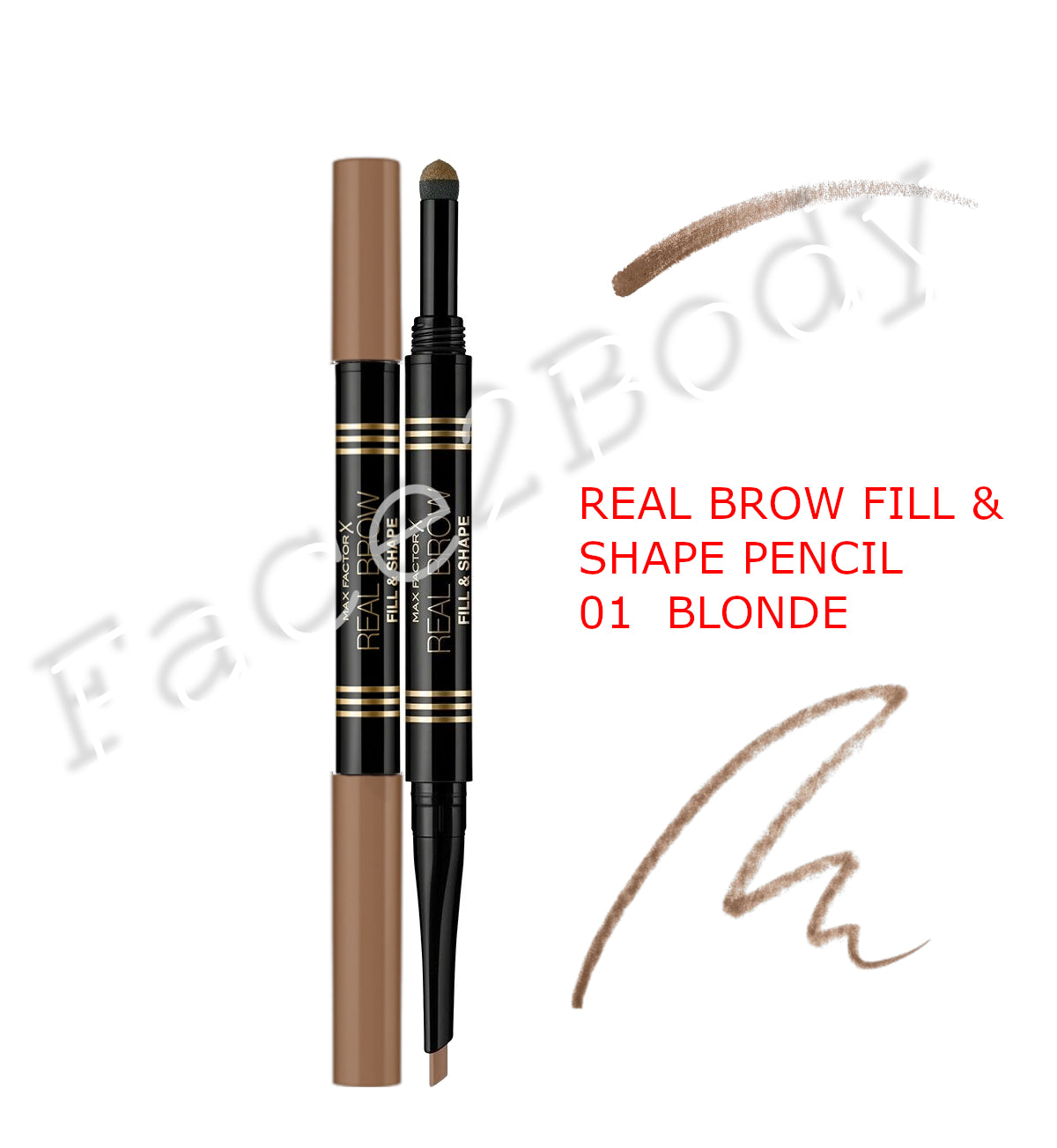 Max Factor Real Brow Fill & Shape Pencil - 01 Blonde
