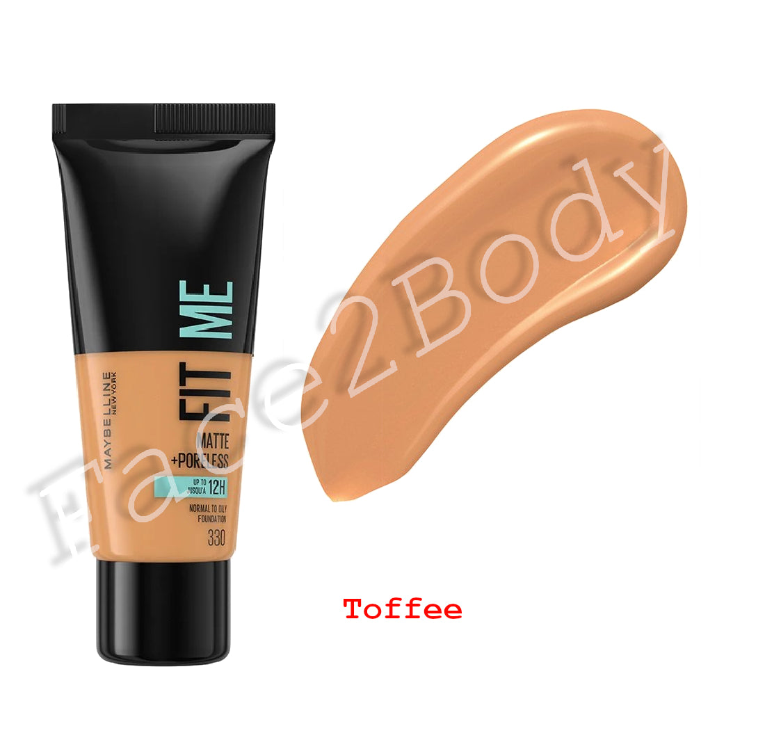Maybelline Foundation Fit Me Matte & Poreless 30 ml- 330 Toffe