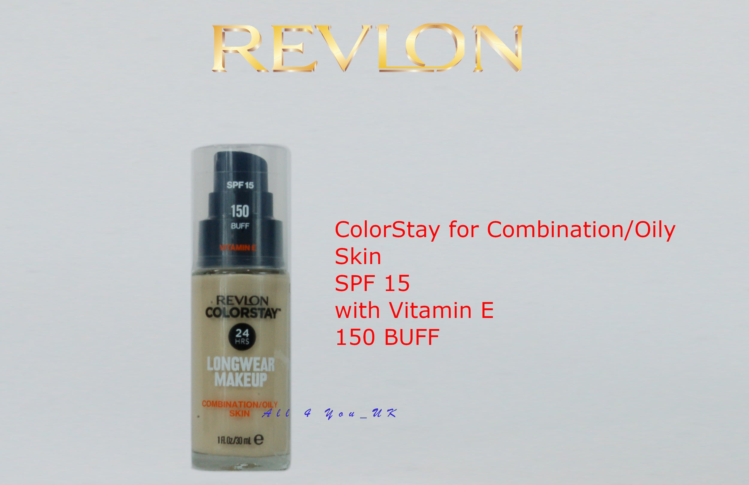 Revlon ColorStay Foundation for Combination/Oily Skin, SPF 15 Vitamin E - 150 Buff
