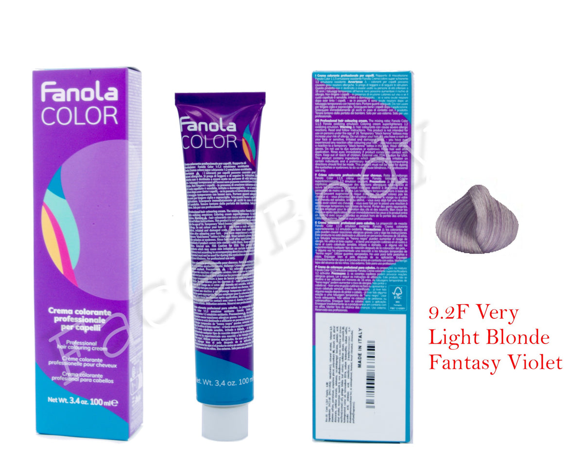 Fanola Color Cream - 9.2F Very Light Blonde Fantasy Violet