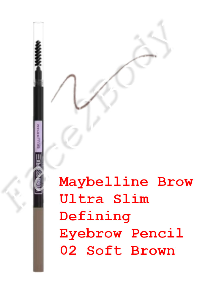 Maybelline Brow Ultra Slim Defining Eyebrow Pencil 02 Soft Brown