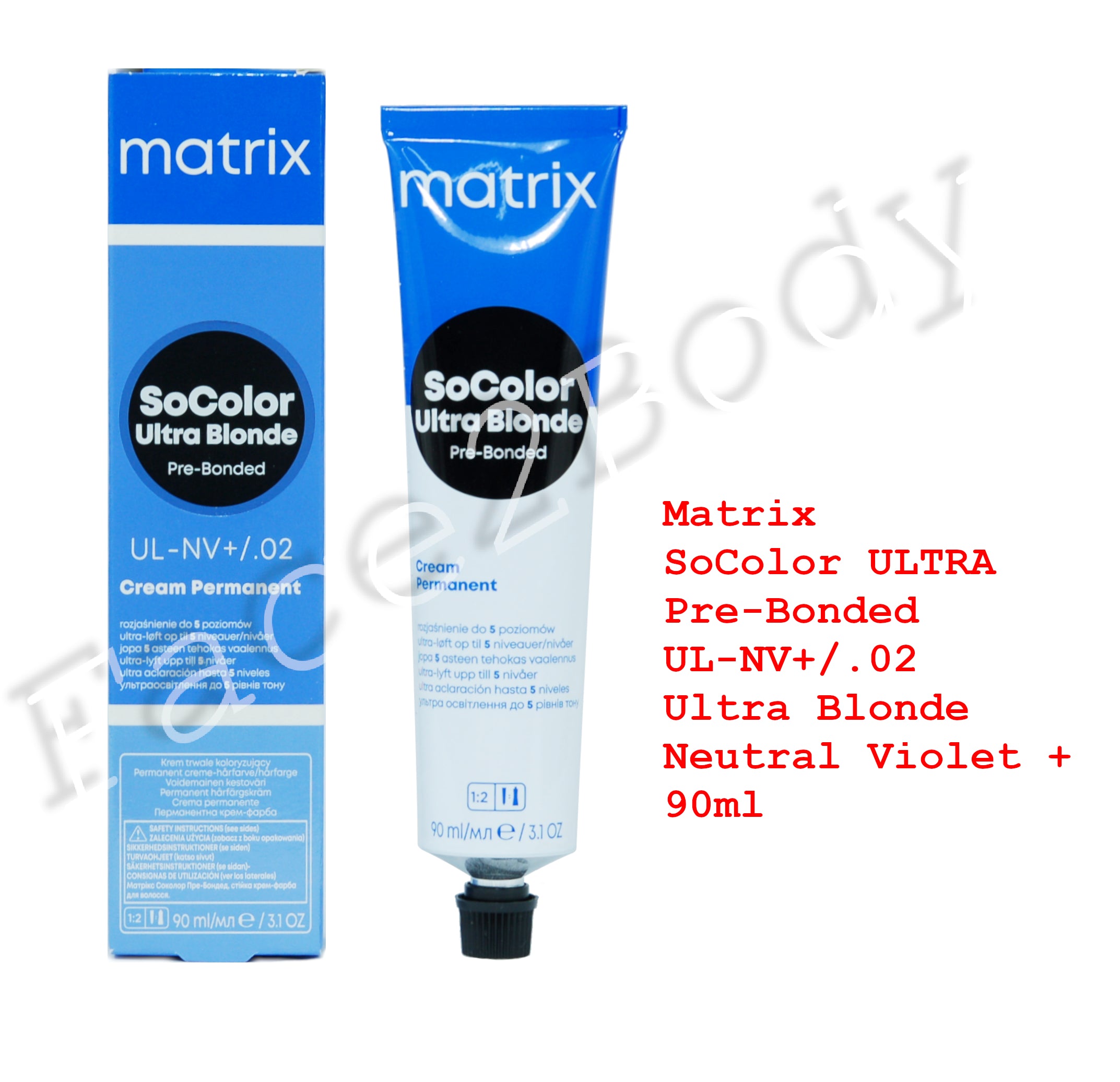 Matrix SoColor ULTRA Pre-Bonded UL-NV+/.02 Ultra Blonde Neutral Violet + 90ml