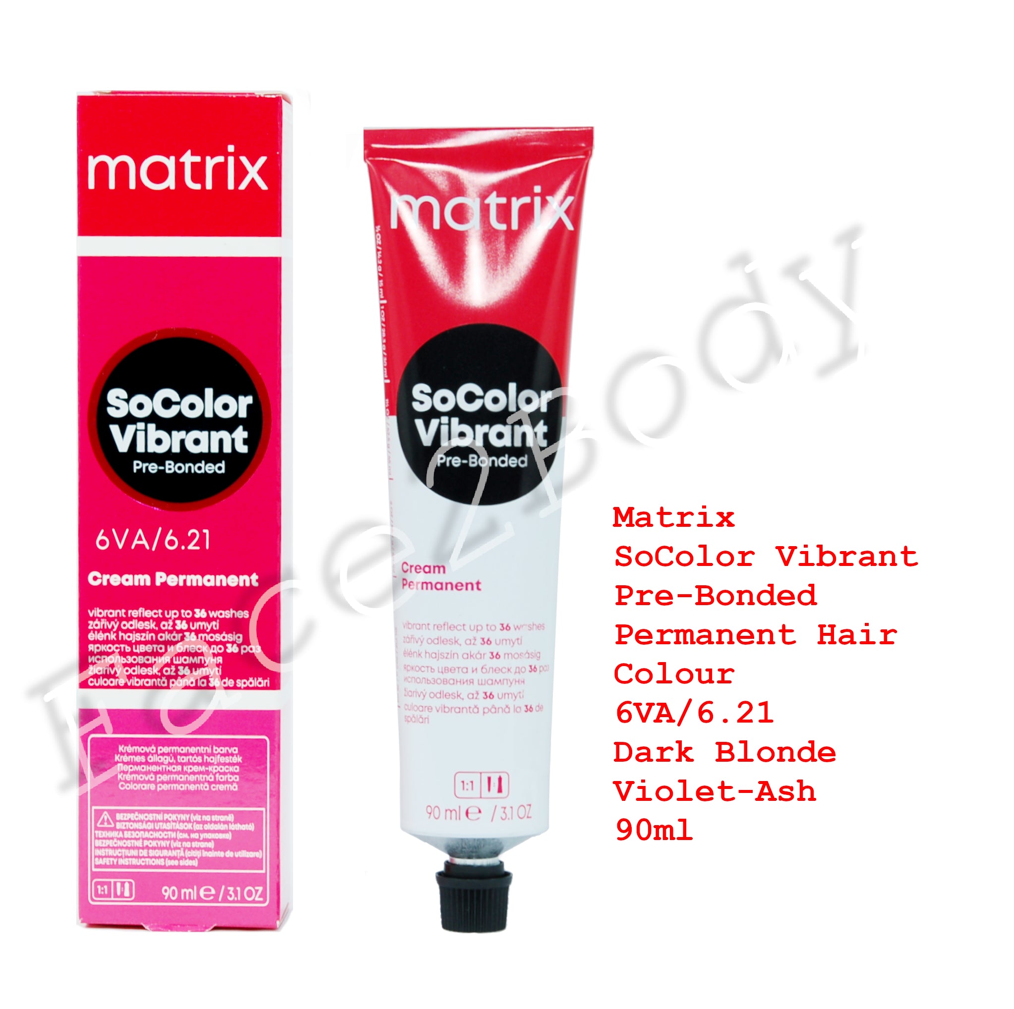 Matrix SoColor Vibrant Pre-Bonded Hair Colour 6VA/6.21 Dark Blonde Violet-Ash