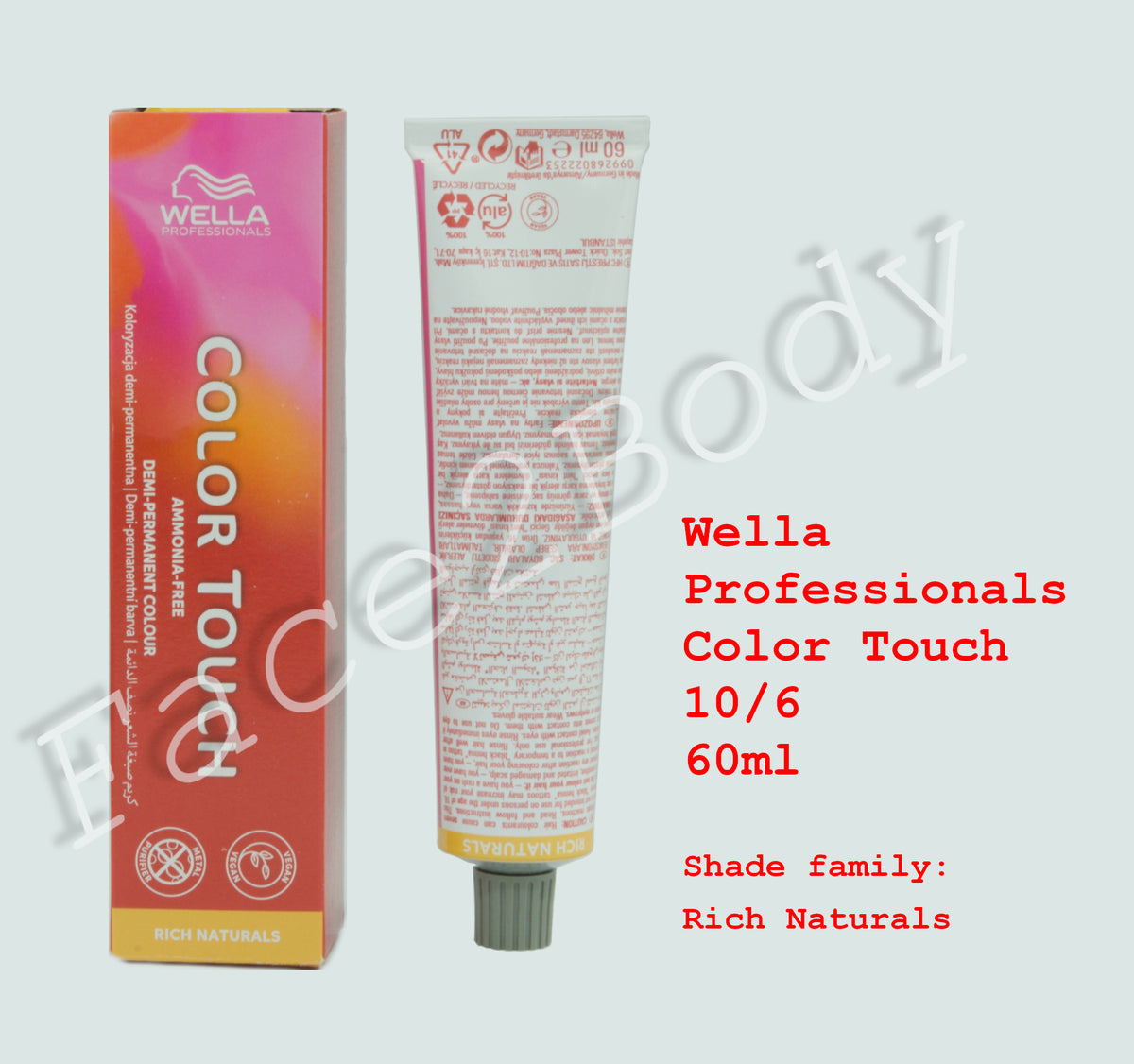 Wella Professionals Color Touch Demi-Permanent Hair Colour-10/6 -60 ml