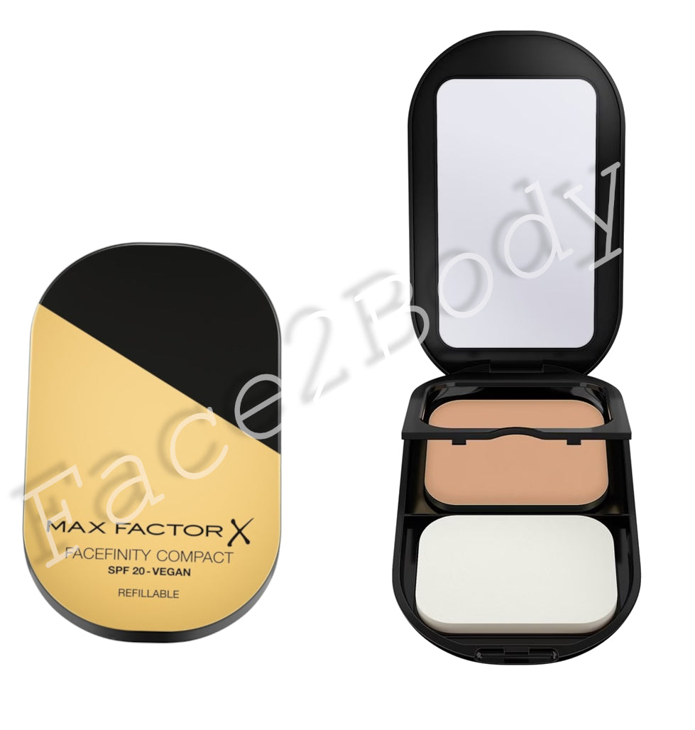 Max Factor Facefinity Compact Foundation SPF 20  Vegan - 001 Porcelain