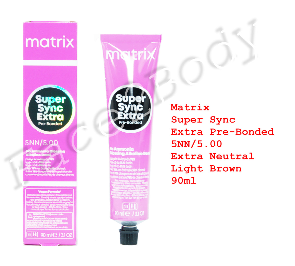 Matrix Super Sync Extra Pre-Bonded Alkaline Demi Hair Colour 5NN Extra Neutral Light Brown 90ml