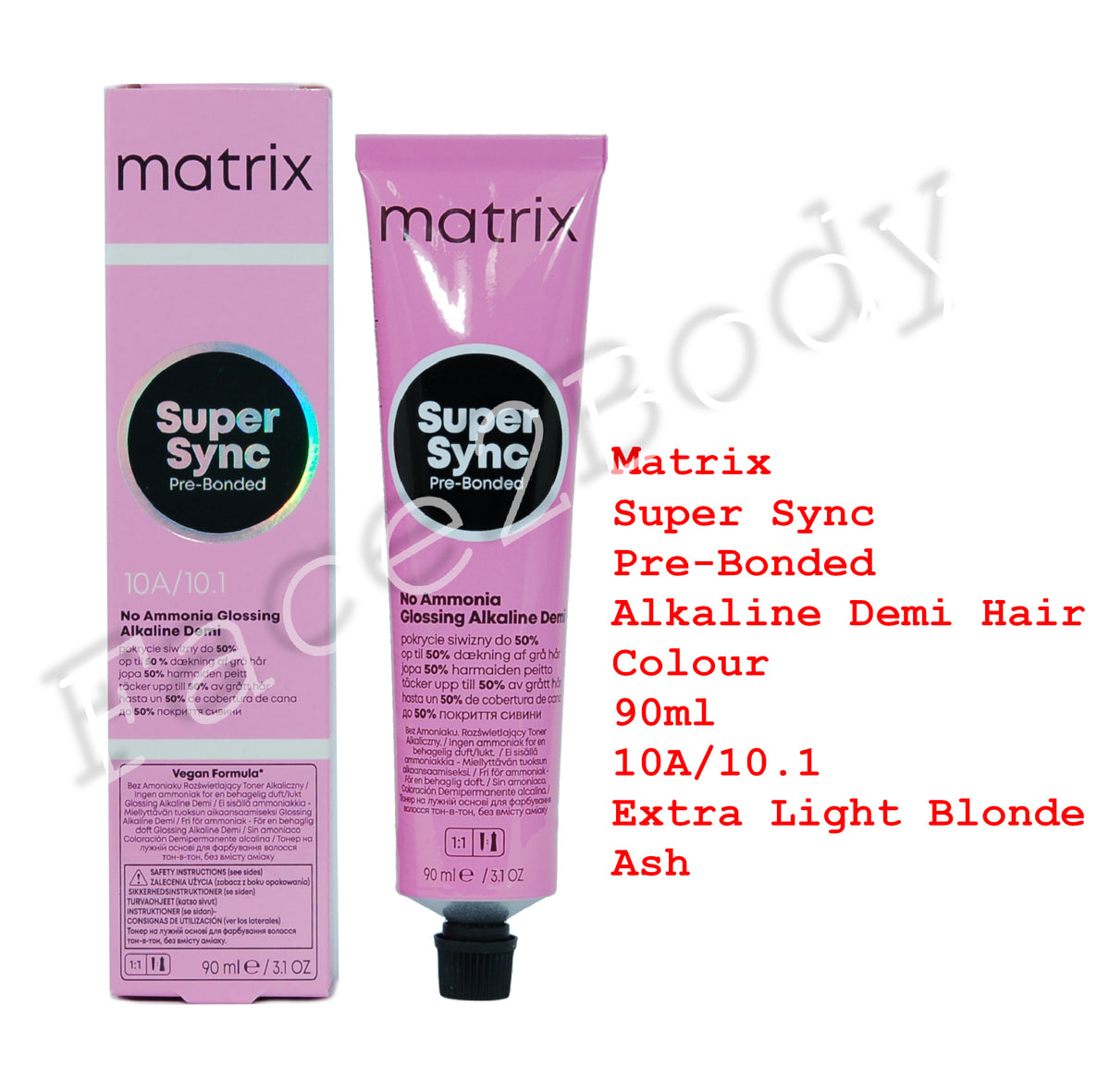 Matrix Super Sync Pre-Bonded Demi Hair Colour 10A/10.1 Extra Light Blonde Ash 90ml