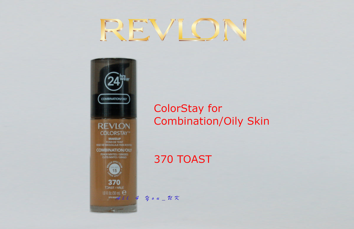 Revlon Colorstay Foundation 24 Hours Makeup 30ml - OLD VERSION - 370 Toast Combination/Oily