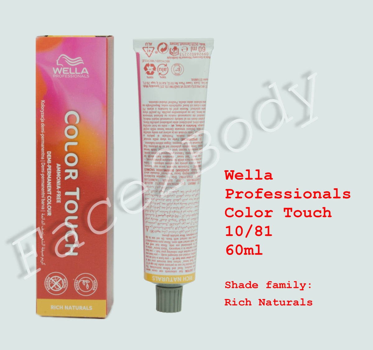 Wella Professionals Color Touch Demi-Permanent Hair Colour-10/81 -60 ml