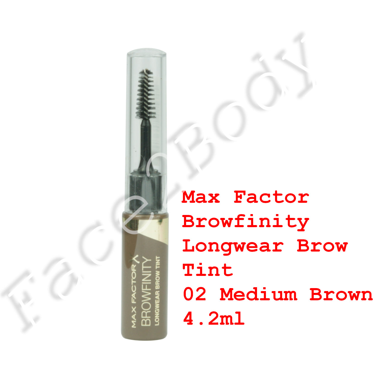 Max Factor Browfinity Longwear Brow Tint 02 Medium Brown 4.2ml