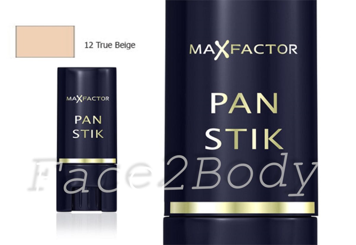 Max Factor Pan Stik Foundation Stick Full Coverage 9g - 12 True Beige