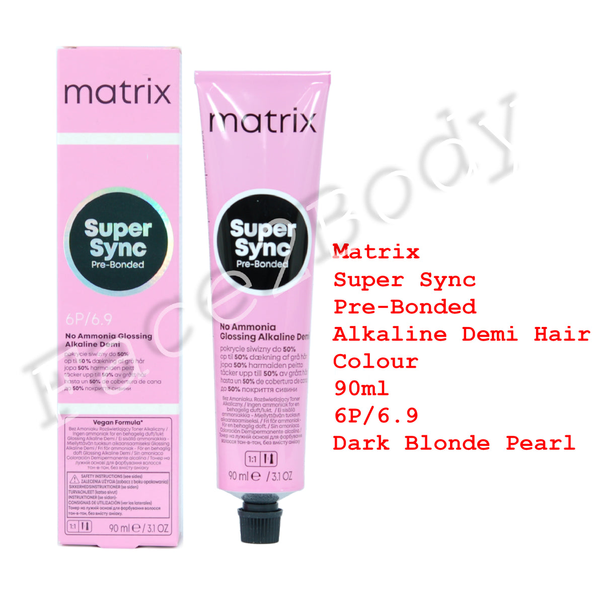 Matrix Super Sync Pre-Bonded Demi Hair Colour 6P/6.9 Dark Blonde Pearl 90ml