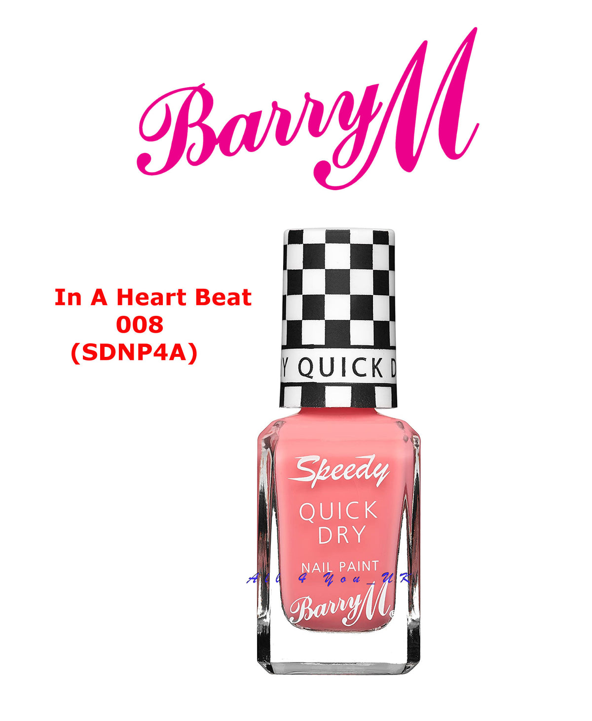 Barry M Speedy Quick Dry Nail Paint In A Heart Beat SDNP4A 10ml
