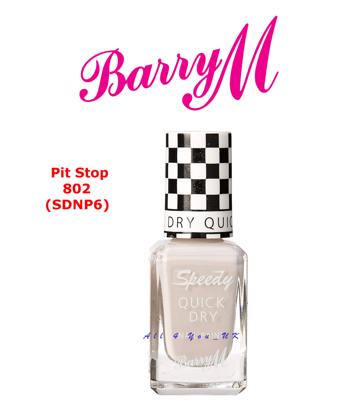 Barry M Speedy Quick Dry Nail Paint Pit Stop SDNP6 10ml