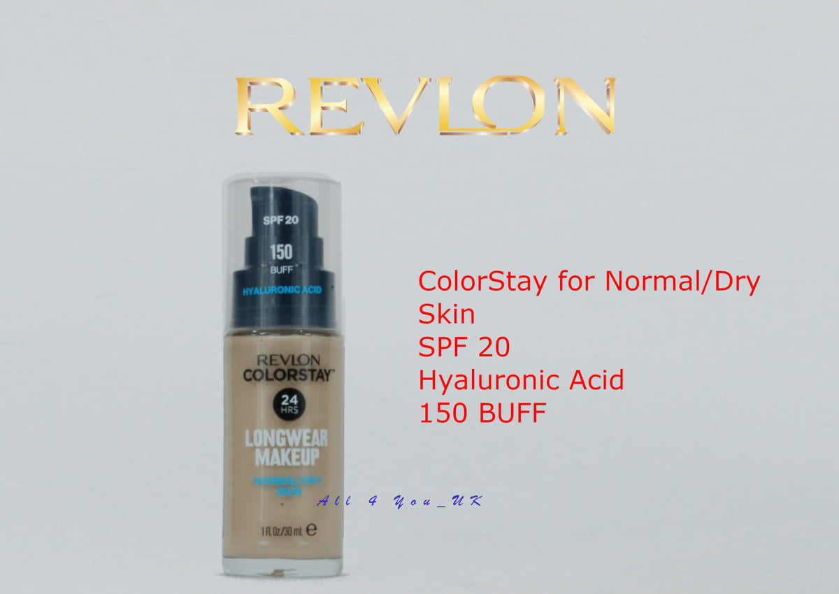 Revlon ColorStay Foundation for Normal/Dry Skin SPF 20 Hyaluronic Acid -150 Buff